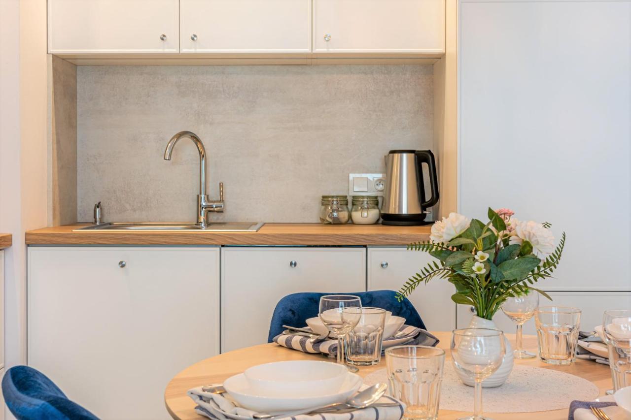 Apartament Blue Door Marina Gdansk Leilighet Eksteriør bilde